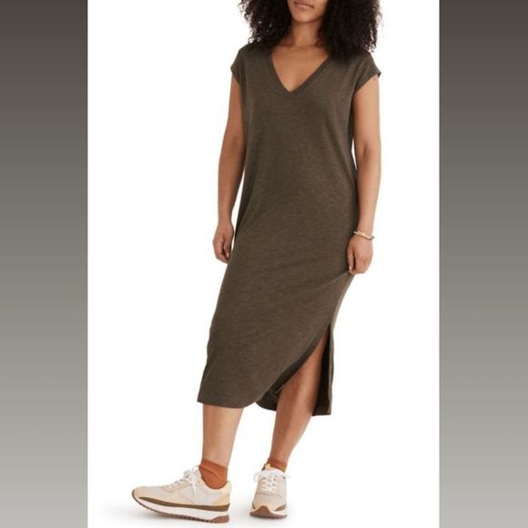 madewell v neck t shirt dress Northside Vintage V-Neck Tee Dress